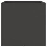 vidaXL Jardinières 2 Pièces noir 42x40x39 cm acier