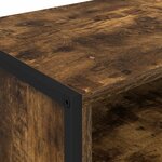 vidaXL Meuble TV Chêne Fumé 100 x 36 5 x 30 5 cm Bois d'ingénierie