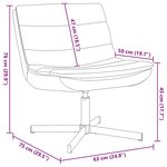 vidaXL Chaise Pivotante Blanche Tissu polyester  Cadre en métal Moyenne