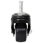 vidaXL Roues pour jardinière 4 Pièces noir 8x3 5x8 cm fer