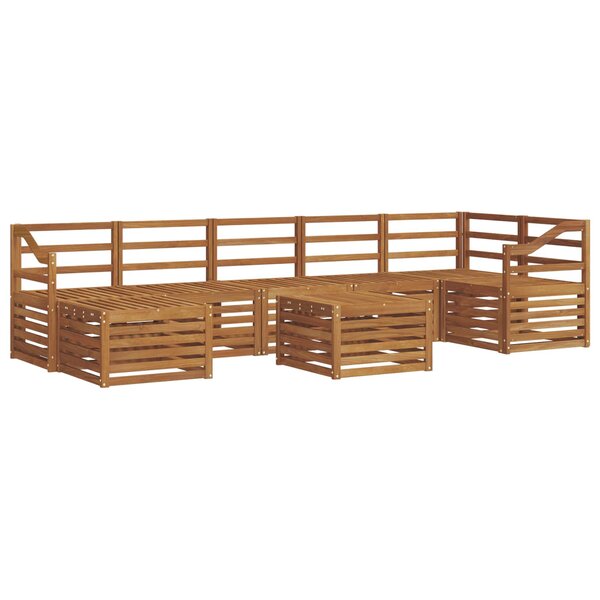 vidaXL Ensemble de canapés d'extérieur 8 pc Naturel