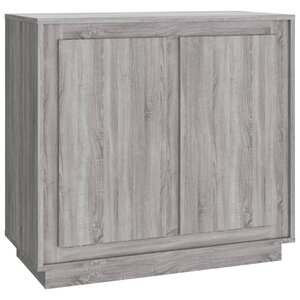 vidaXL Buffet sonoma gris 80x34x75 cm bois d'ingénierie
