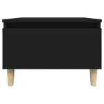 vidaXL Tables d'appoint 2 Pièces Noir 50x46x35 cm Bois d'ingénierie