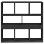 vidaXL Bibliothèque/Séparateur de pièce Noir 100x33x94 5 cm