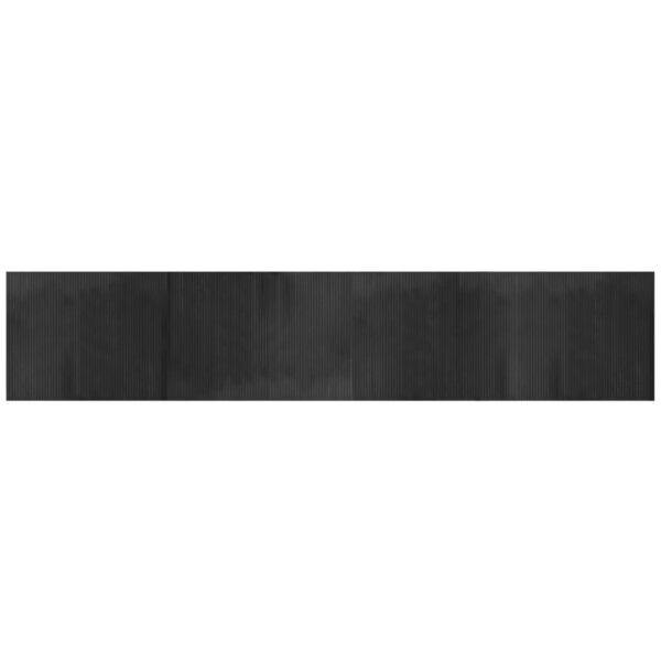 vidaXL Tapis rectangulaire gris 80x400 cm bambou