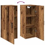 vidaXL Armoire murale vieux bois 34 5x34x90 cm bois d'ingénierie