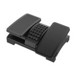 Q-connect repose-pieds - Hauteur réglable - Effet massage - 43x32x11cm - Noir
