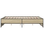 vidaXL Cadre de lit sans matelas chêne sonoma 120x200 cm