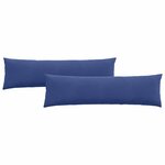 vidaXL Coussins de canapé 2 Pièces Bleu police 145 x 40 cm