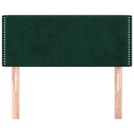 vidaXL Tête de lit Vert foncé 80x5x78/88 cm Velours