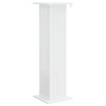 vidaXL Support de Plante Blanc brillant 30 5 x 30 x 100 5 cm