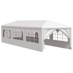 vidaXL Tente de réception 3x9 m Blanc