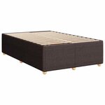 vidaXL Sommier à lattes de lit avec matelas Marron foncé 120x200 cm