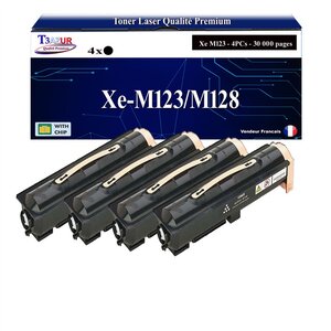 T3AZUR -4x Toners compatibles avec Xerox WorkCentre M123/M128 (006R01182) - Noir