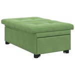 vidaXL Canapé-Lit Vert clair 194 x 67 x 82 cm Velours