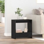 Table d'appoint vidaXL en chêne noir 50x26x50 cm en bois d'ingénierie