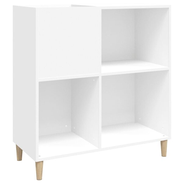 vidaXL Armoire à disques blanc 84 5x38x89 cm bois d'ingénierie