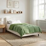 vidaXL Duvet complet toute l'année 140 x 200 cm 4 saisons Vert