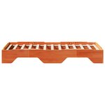 vidaXL Cadre de lit sans matelas empilable cire marron 90x190 cm