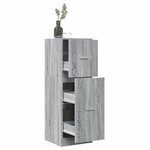 vidaXL Armoire apothicaire sonoma gris 40x41x118 cm bois d'ingénierie