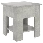 vidaXL Table basse gris béton 40x40x42 cm bois d'ingénierie