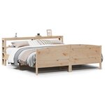 vidaXL Cadre de lit sans matelas 200x200 cm bois massif de pin