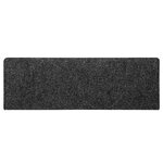 vidaXL Tapis d'escalier autocollants  30 pièces  65 x 21 x 4 cm  gris  bord rectangulaire