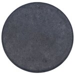 vidaXL Dessus de table Noir Ø60x2 5 cm Marbre