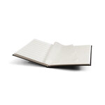 Classeur grand format 32 pages blanches pour timbres. Couleur - Noir
