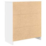 vidaXL Buffet avec tiroirs blanc 71x35x84 cm bois d'ingénierie