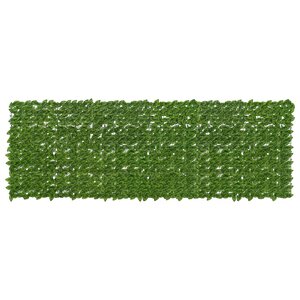 vidaXL Écran de balcon avec feuilles Vert et jaune 300 x 100 cm