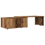 vidaXL Table basse vieux bois 150x50x35 cm bois d'ingénierie