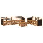 vidaXL Ensembles de canapés 8 pc Bois d'Acacia Massif