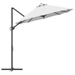 vidaXL Parasol cantilever de jardin Couleur sable 372 x 198 x 253 cm