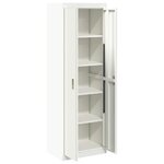 vidaXL Armoire de rangement 2 Pièces Blanc 60 x 40 x 180 cm Acier