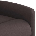 vidaXL Fauteuil inclinable Marron foncé Tissu