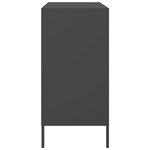 vidaXL Buffet noir 68x39x79 cm acier