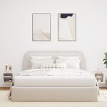 vidaXL Meubles TV muraux avec lumières LED 2 Pièces blanc 30x28 5x30 cm