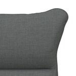 Fauteuil Relaxant vidaXL en Tissu Gris Foncé