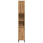 vidaXL Armoire de salle de bain chêne artisanal 30x30x190 cm
