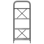 vidaXL Étagère Sonoma gris 60 x 30 x 146 cm Bois d'ingénierie