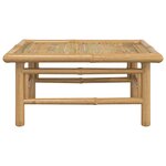 vidaXL Table de jardin 65x55x30 cm bambou