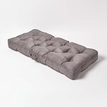 Coussin rehausseur pour canapé en suédine  Gris foncé - HOMESCAPES