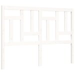 vidaXL Cadre de lit sans matelas blanc 140x190 cm bois de pin massif