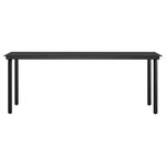 vidaXL Ensemble à manger de jardin coussins 7 Pièces Marron/noir