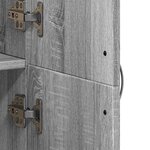 vidaXL Armoire de classement sonoma gris 60x32x153cm bois d'ingénierie
