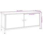 vidaXL Meuble TV avec portes chêne sonoma 102x35x45 cm bois ingénierie