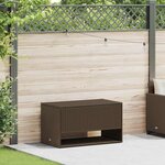 vidaXL Coffre à coussins d'extérieur marron 100x55x55 5 cm polyrotin
