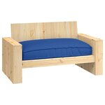 vidaXL Coussin de palette pour siège bleu royal 120x80x12 cm en tissu Oxford