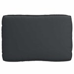 vidaXL Set de coussins de palette 2 Pièces Noir 120 x 80 x 12 cm